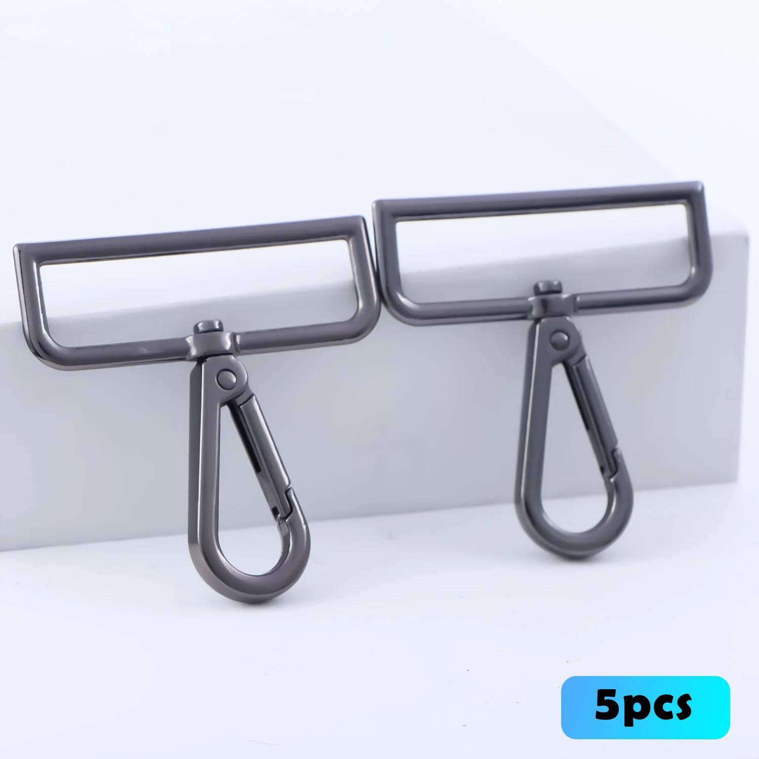 

5 шт. металлических поворотных карабинов, застежки-лобстеры для брелков, фурнитура для кошельков, изготовление сумок, крючки для шнурков 38mm