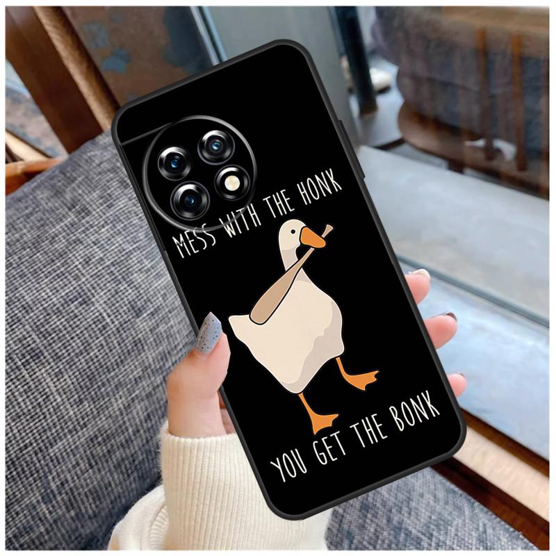 Duck Goose Honk Bonk Funny Meme Case For OnePlus 15 13 12 11 10 9 Pro 13R 13T 12R 10T 8T Nord CE 5 2 3 4 Lite N20 N30 Coque
