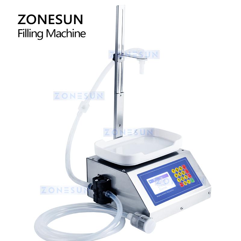 ZONESUN ZS-M1080S Semi-automatic Diaphragm Pump Liquid Weighing Filling Machine