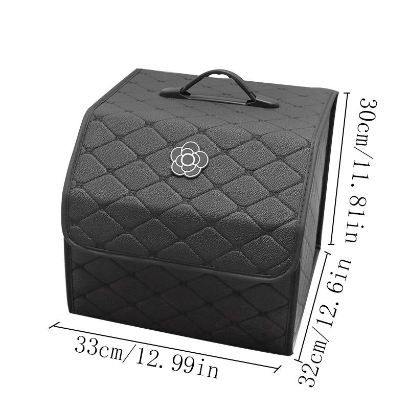 Leather Folding Multi-Functional Car Trunk Organizer Box