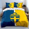 Blue-yellow Sweden Emblem. Bedding Sets Duvet Cover Sets Duvet Covers Pillowcases(1*Duvet Cover 2*Pillowcases Without Duvet Insert)