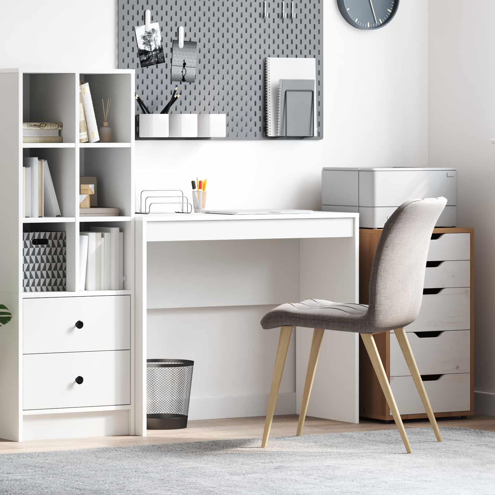 vidaXL Schreibtisch Weiß 90 x 40 x 76 cm weiß