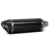 470 Round Tail Carbon Fiber Exhaust Pipe for Motorcycle/Scooter Modification, Large Hexagon, 51MM Diameter