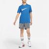 Nike Sportswear Swoosh Casual Short Sleeve Crew Neck T-Shirt Men Tops Blue DC5095-407