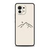 Phone Case For Xiaomi Mi 15 14 14T 13T 12T Pro 12 13 11 Lite 5G 11T X6 X5 Pro TPU Cover Line Mountain Scenery Sun Moon Couples