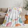 GUOYU Blanket Happy Easter Throw Soft Flannel Throw Summer Blanket Lightweight Cozy Nap Blanket for Sofa Bed Travel