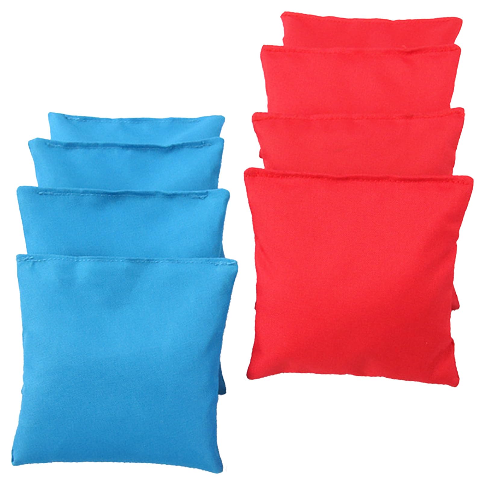 

Chandini Refillable Bean Bags for Ball Indoor and Outdoor Board and Picnics of 4 Red and 4 Play, Cornhole, Use, Sports, (Set 8, Blue)