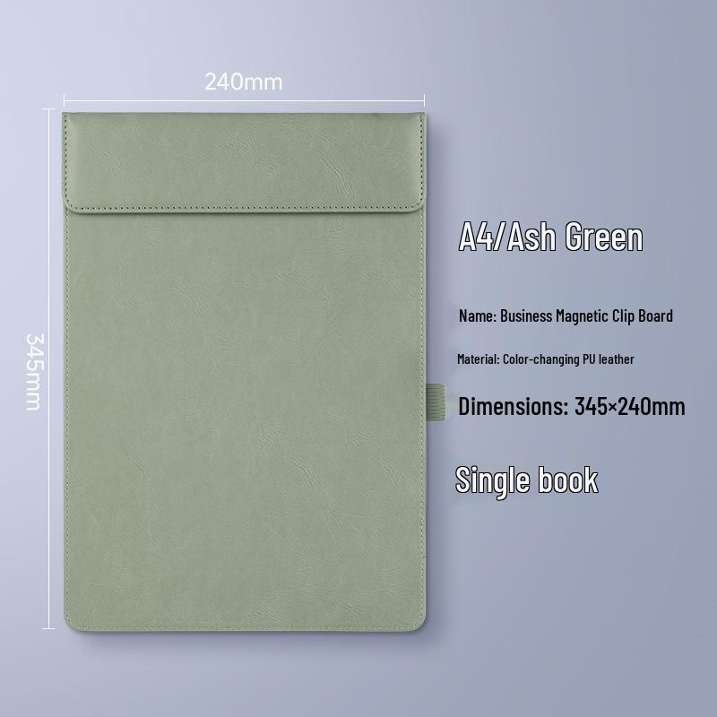 A4 Leather Meeting Clipboard Pad for Business Documents and Hotel Memos