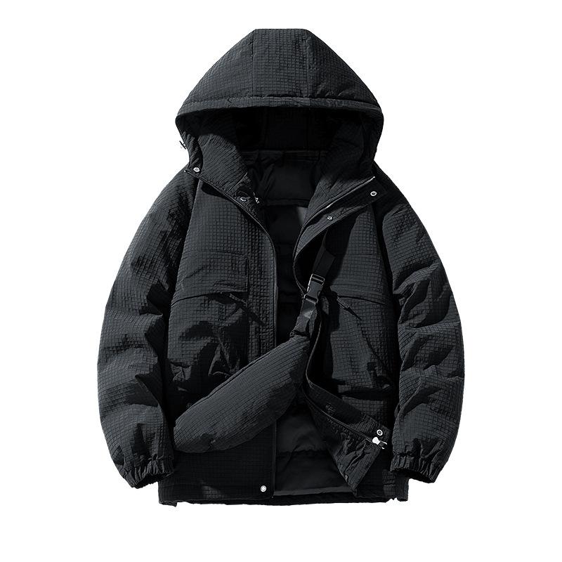 2025 Zima Pánské Nové Pracovní Oblečení Bavlněná Mikina Trendy Teplá A Pohledná Hrubá Falešná Dvoudílná Bunda