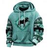 Men's Graphic Tribal Cowboy Hoodie Hoodies Sweatshirt Daily Ethnic Casual Vintage Retro Long Sleeve Hooded Vacation Sports