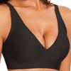 Seamless Jelly Underwear Deep V Thin Soft Support Comfortable Feeling Large Chest Small U Back Sexy Bra