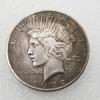 Vintage 1922 USA Silver Dollar Replica - Silver-Plated Brass with Aged Finish in Antique Style