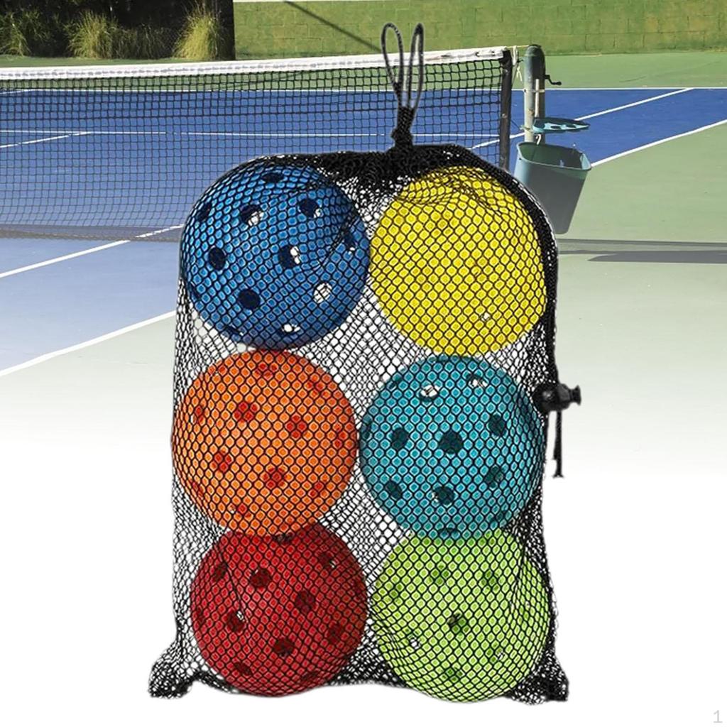6x Pickleball Balls 40 Holes Pickle for Tournament Play Indoor Outdoor Without Bag
