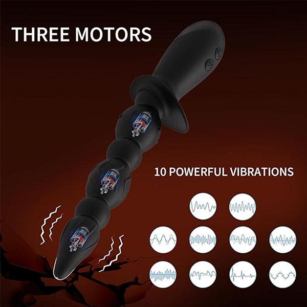 Vibrační masážní přístroj prostaty Vibrátor Sexuální hračky 10 modelů anální zástrčky Vibrátor G-Spot 3 Enhanced Motors Sexuální hračky pro muže, ženy a páry