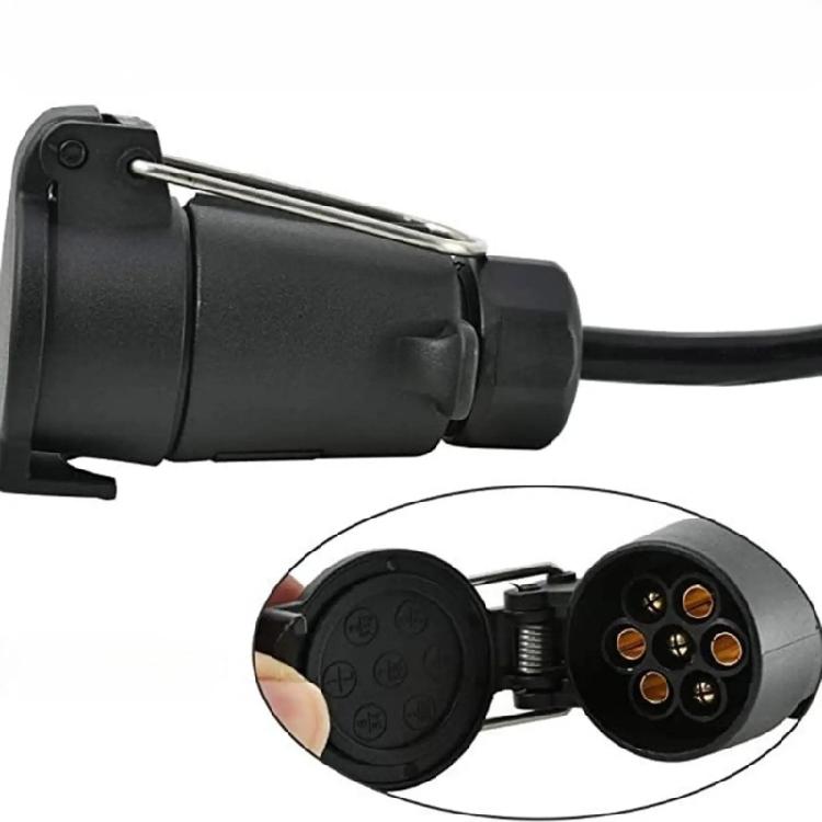 4 Pin to 7 Pin Converter Adapter for Stable Trailer Lighting System Enhanced Driving Safety Secure Brake Light Function