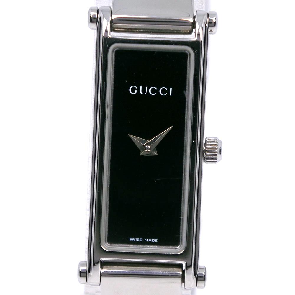

GUCCI Watches 1500L blackDial Stainless Steel Quartz Analog display Women Used