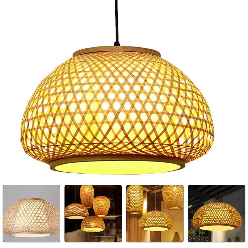 Bamboo Chandelier Rustic Loft Lamp Vintage Classical Suitable for Light Decoration Hotel Home Product Creative Ceiling Hanging