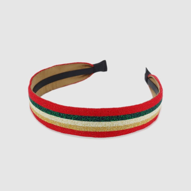LALA Pearl Knit Hairband Red P