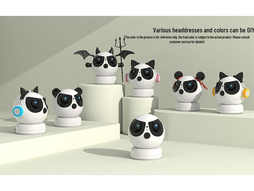 Dual Lens Indoor Baby Monitor with Remote Alarm and Wide Angle Camera