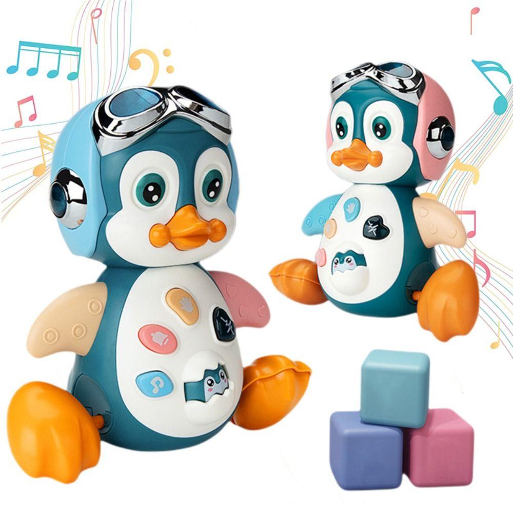 Crawling Penguin Electronic Musical Penguin Dancing Toys  Development Toys   Birthday Gift
