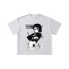 260 GSM Double Yarn 32 Count 100% Cotton HXH V9 Shizuku Print Unisex Heavy Cotton T Shirt