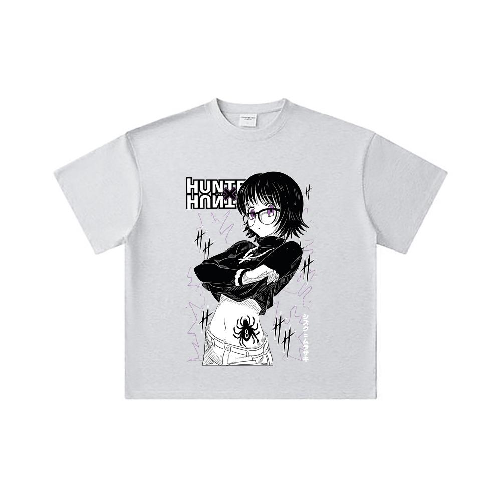 260 GSM Double Yarn 32 Count 100% Cotton HXH V9 Shizuku Print Unisex Heavy Cotton T Shirt