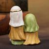 Elegant Nativity Scene Figurines Set for Christmas Home Decoration On Tables and Fireplaces Ornament