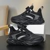 Chunky Style Children Shoes Boys Sneaker Black Lightweight Autumn PU Leather Kids School Casual Sports Shoes for Boy