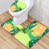 Animation Bathroom Floor Mat Three-Piece Bathroom Carpet Toilet Mat Set Door Mat Bathroom Non-Slip Mat