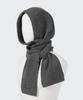 Musinsa Standard Lambswool Knit Scarf Balaclava [Medium Gray]