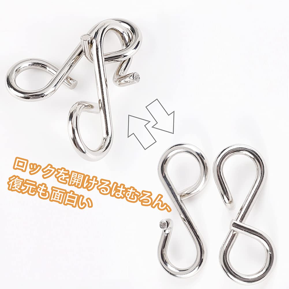 Puzzle de antrenament al creierului, Rezolvare de mistere, Joc manual, Puzzle cu inele, Educațional, Studiu, Copii, Adulți, Autoizolare, Joc de logică, Începător, Timp