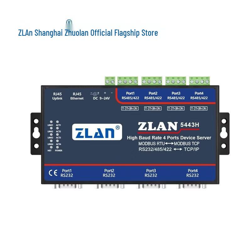 

ZLAN Industrial 4-Port Serial to Ethernet Server