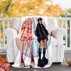 1pc Addams Family Wednesday6 Theme Blanket - Digital Print, Polyester, Cozy for All Seasons, Perfect for Outdoor, and Travel