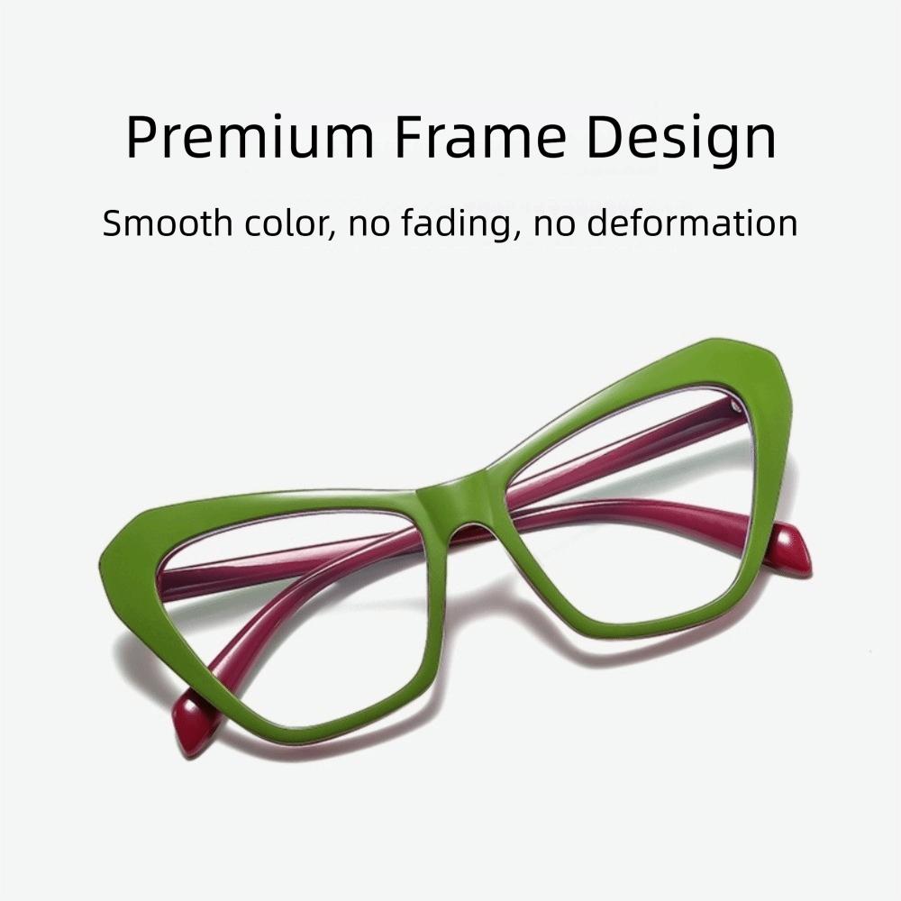 Vintage Cat Eye Glasses Large Anti Blue Light Blocking Presbyopia Eyeglasses Women For Female Luxury Brand Designer Eyewear