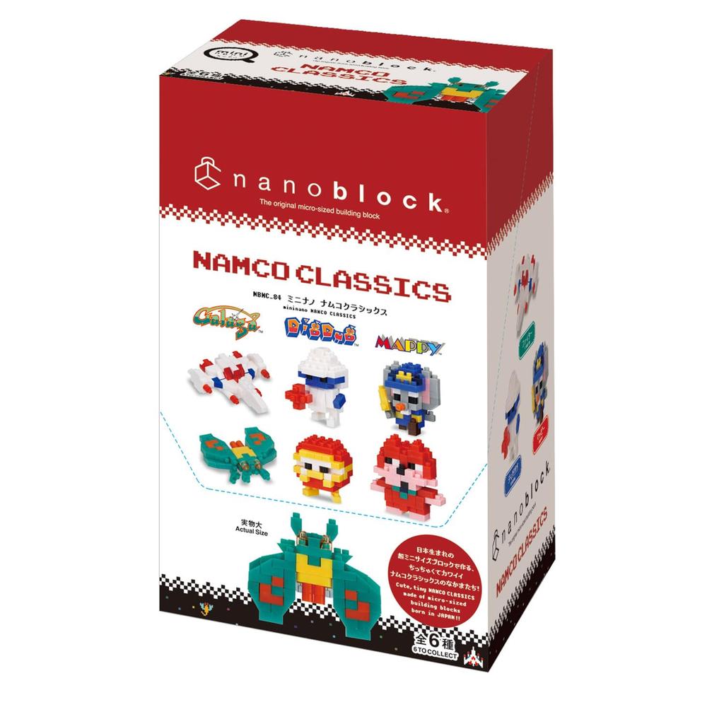 Kawada Nanoblock Mini Nano Namco Classics (Box) NBMC84S 1 Box 6 Pieces, Total of 6 Types