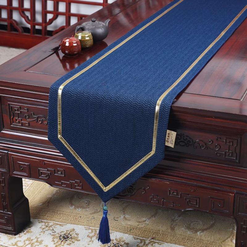 Neue Chinesische Zen Stil Tisch Flagge Wohnzimmer Massivholz Tee Tisch Flagge Esstisch TV Schrank Abdeckung Tuch Tischdecke