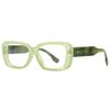 Elegant Green Fashion Reading Glasses Women  Luxury Brand Square Blue Light Filter Optical Eyeglasses Anti Radiation Goggles
