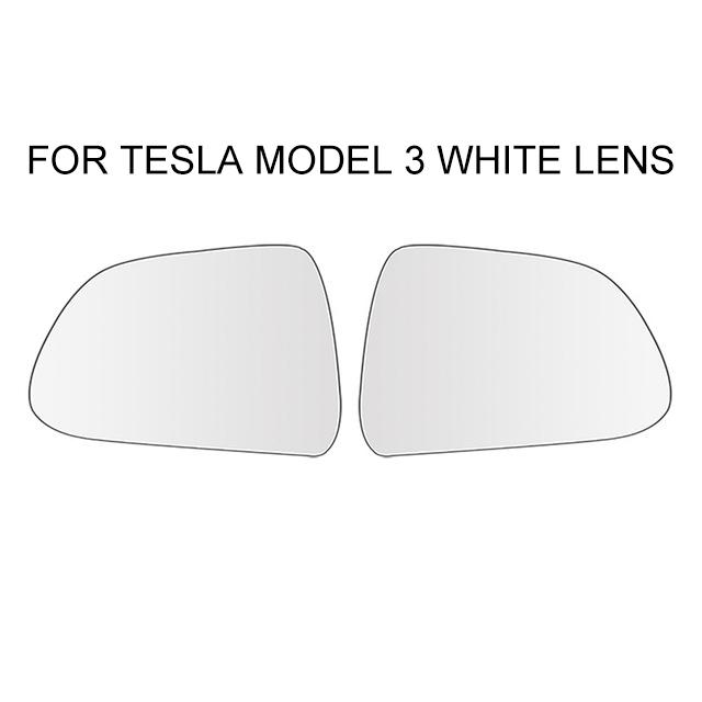 1Pair 800R Wide-Angle Large Vision Rearview Mirror Heating Replacemen Anti Dazzle Reversing For Tesla Model 3 Y X S Accessories