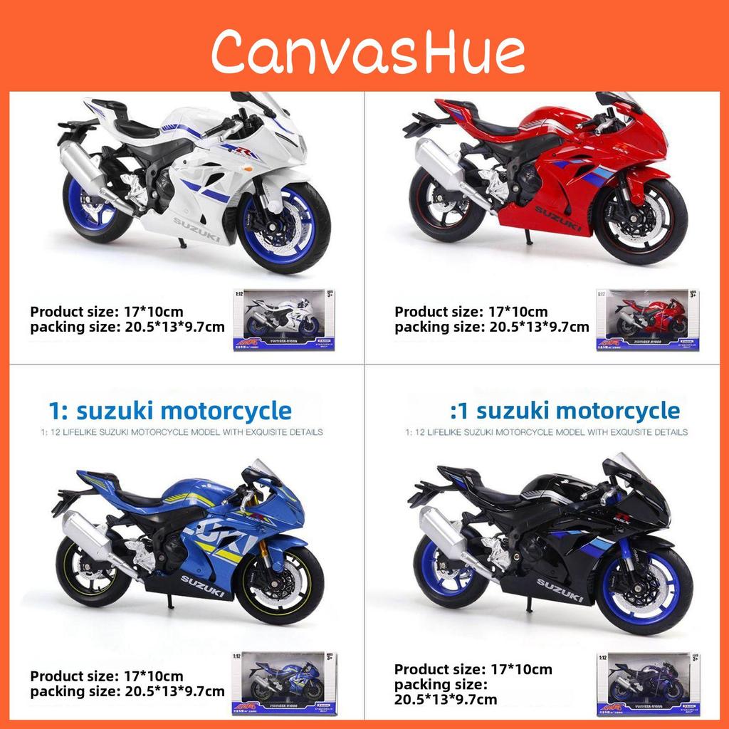 Model Motorcycle Alloy Toy With Inertia Function Design For Daily Gift Kids