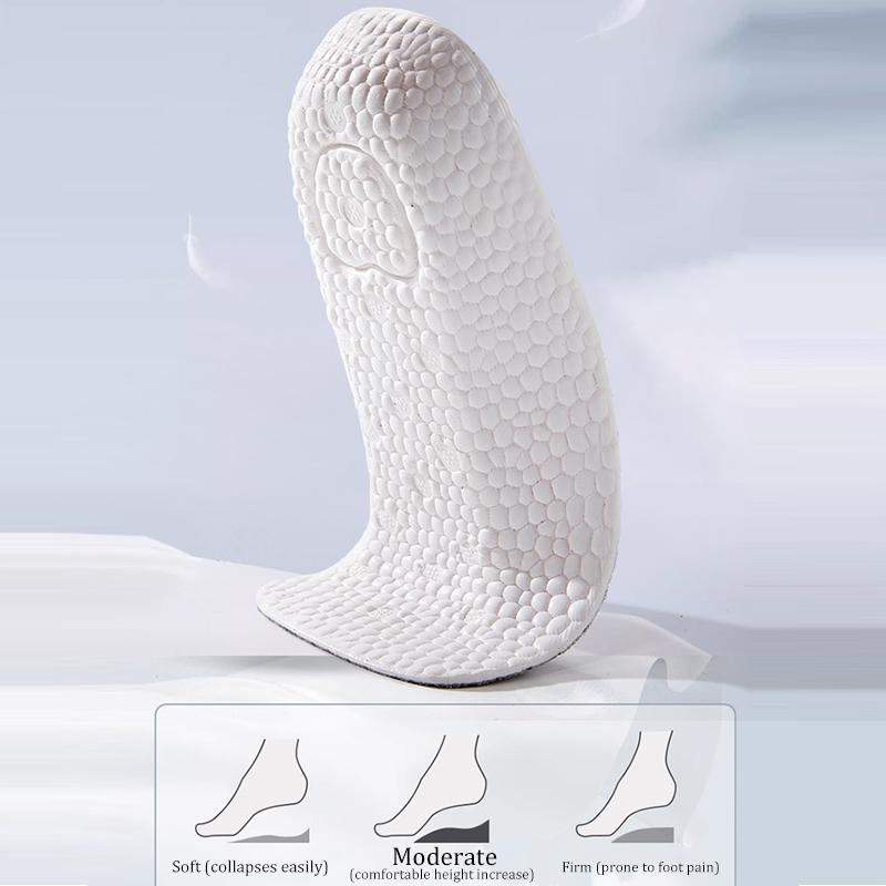 1pair Height Increasing Insoles Highly Elastic, Comfortable,Non-Slip,Men Women Shoes Flat Feet Arch Support Orthopedic Insoles