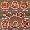 Halloween Cookie Cutters, 3D Pumpkin Bat Design Cookie Stamps, Cookie Cutter Set for Icing Decoration, Day of the Dead Decoratio