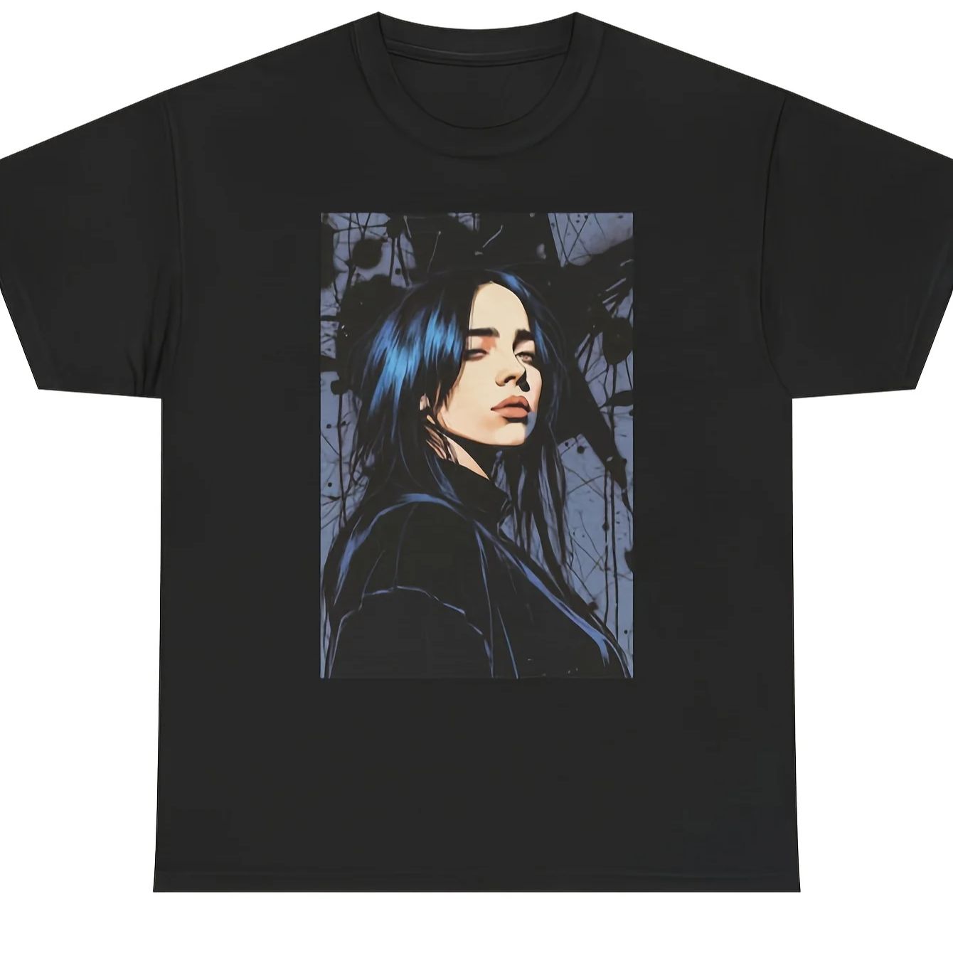 

Футболка Billie Eilish для унисекс женщин, икона поп-культуры, с графическим принтом, повседневная, с круглым вырезом, короткий рукав, летний топ, для фанатов музыки, стритвир 2XL