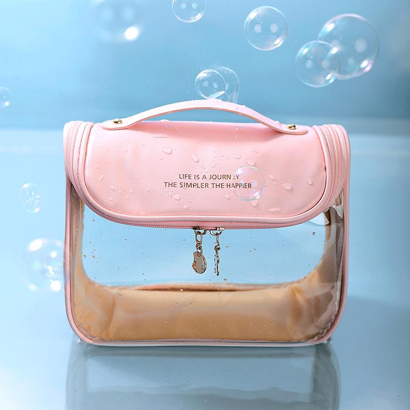Trendy Hook Travel Wash Bag Fashion Cosmetic Storage Bag Candy Color Makeup Bag