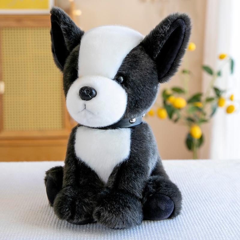 

Высококачественная кукла-симуляция Хаски Шарпея, плюшевая игрушка-кукла, милый щенок Шерина 21cm0.17kg