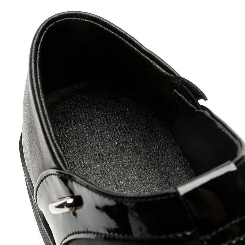 Men Loafers 2025 Spring Autumn Retro Style Classic Leather Chunky Platform Wedges Heel Slip On Unisex Casual Shoes