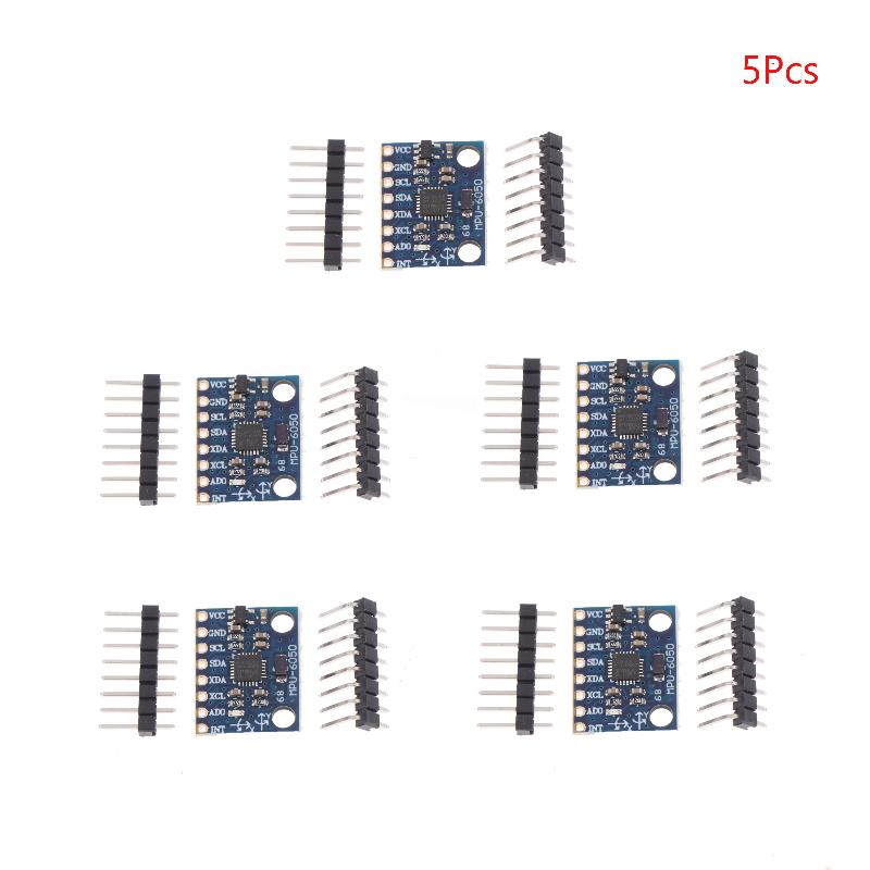 1Set Gy-521 Mpu-6050 Mpu6050 3 Axis Analog Gyroscope Sensors + Accelerometer Module For Atmega328P With Pins 3-5V Dc Moudle