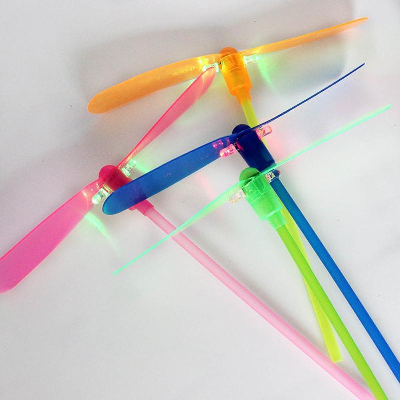 Plastic Dragonfly Toys Aero Props Plastic Propeller Aerodragonfly Toy Glowing Dragonfly Toys Copter Led for Sky Glider