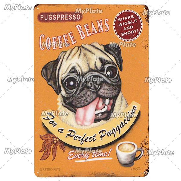 [MyPlate]Cat Poster Metal Sign Vintage Plaque Dog Tin Sign Wall Decor For Club Pet Store Tin Plate Dog Gift