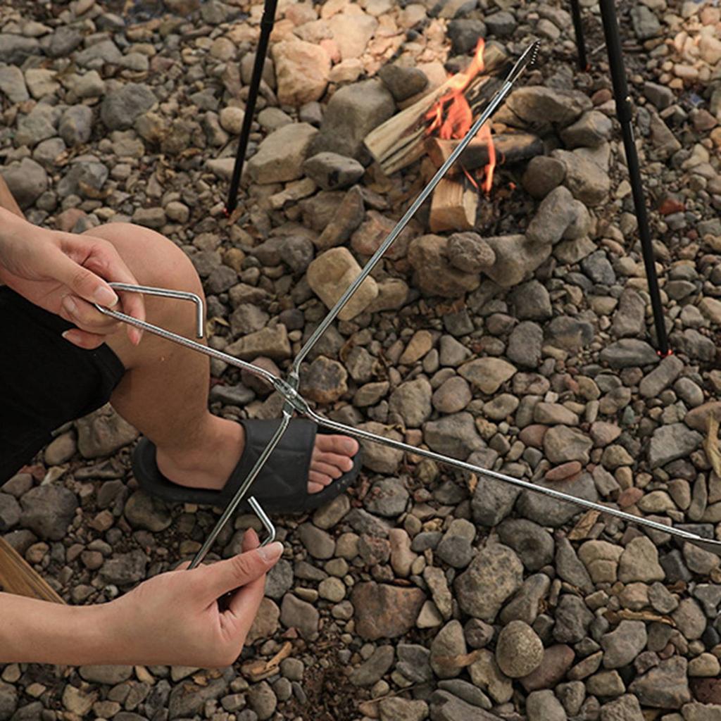 Outdoor Stainless Steel BBQ Tongs 55cm Extended Handle Firewood Charcoal Clip Trash Picker Fire
