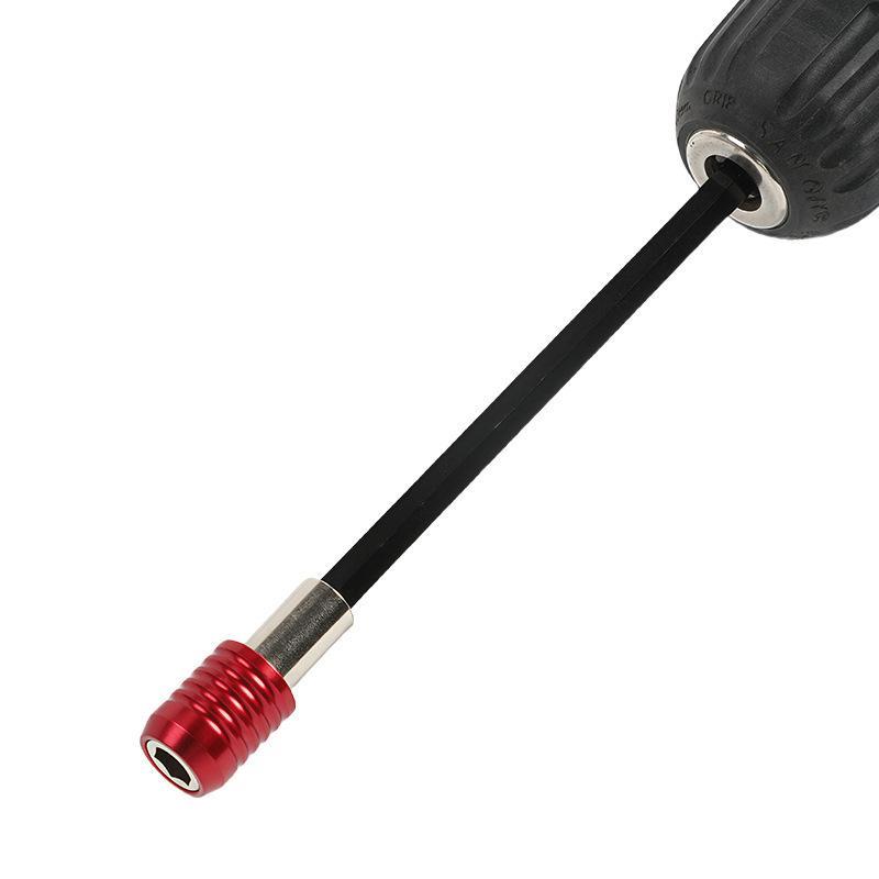 1/3Pcs 300Mm Self-Locking Extension Rodred Extended Hexagonal Handle Quick Release Connecting Bar Screwdriver Extension Tool
